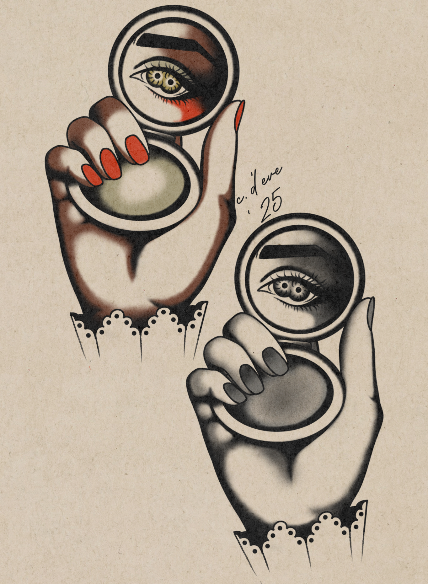 The substance; 6.5” minimum