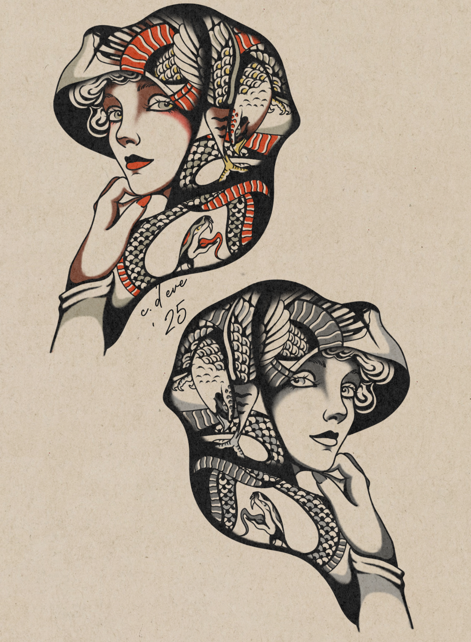 Battle scarf; 6.75” minimum