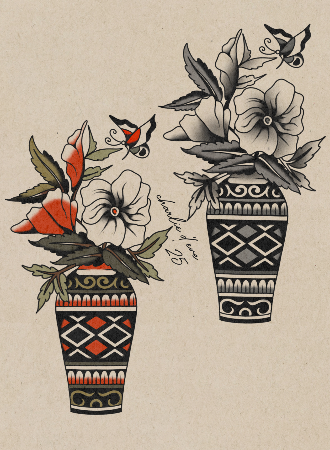 Percy Waters vase; 7.75” minimum