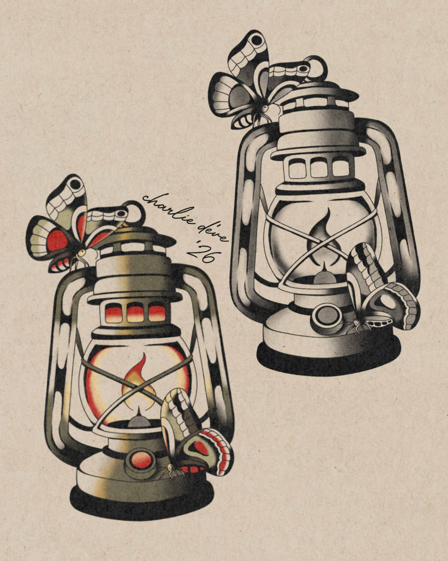 Moth to flame; 6.25” minimum