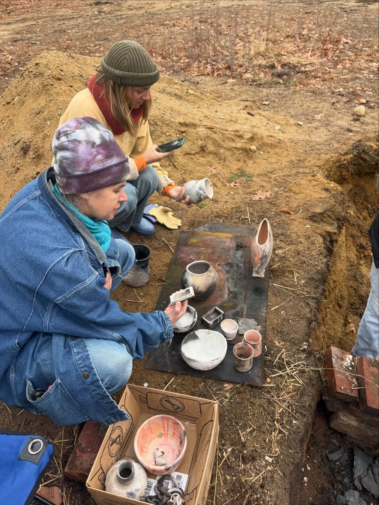 Thank you to everyone who participated in our November Pit Firing last weekend!!! We had so much fun and created some beautiful pieces. Stay tuned for our next pit firing happening in February! Sign up for our newsletter to stay in the know. #pitfiri