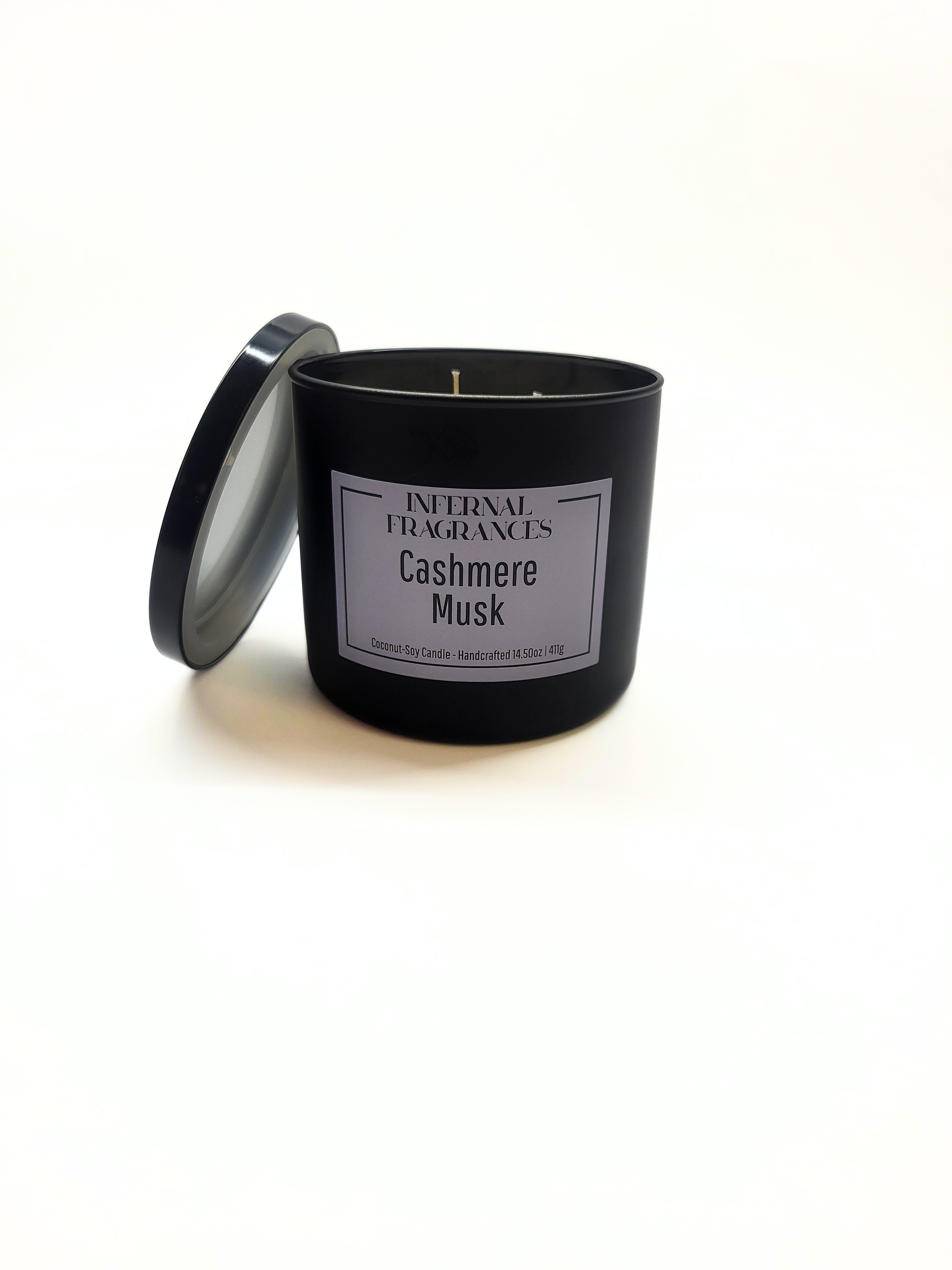 3-Wick Candles (Frosted Black)