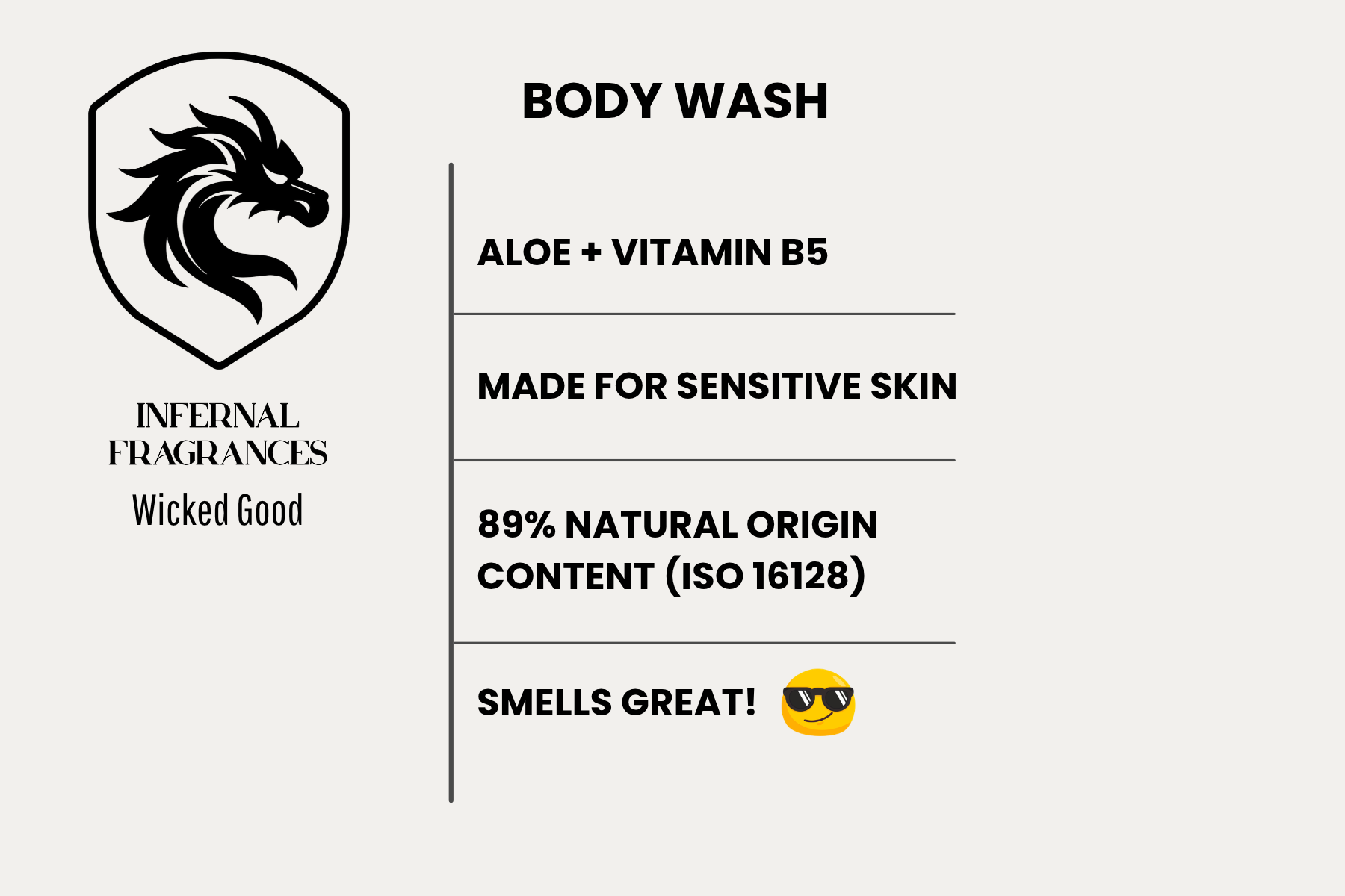 8oz natural body wash – alternate view