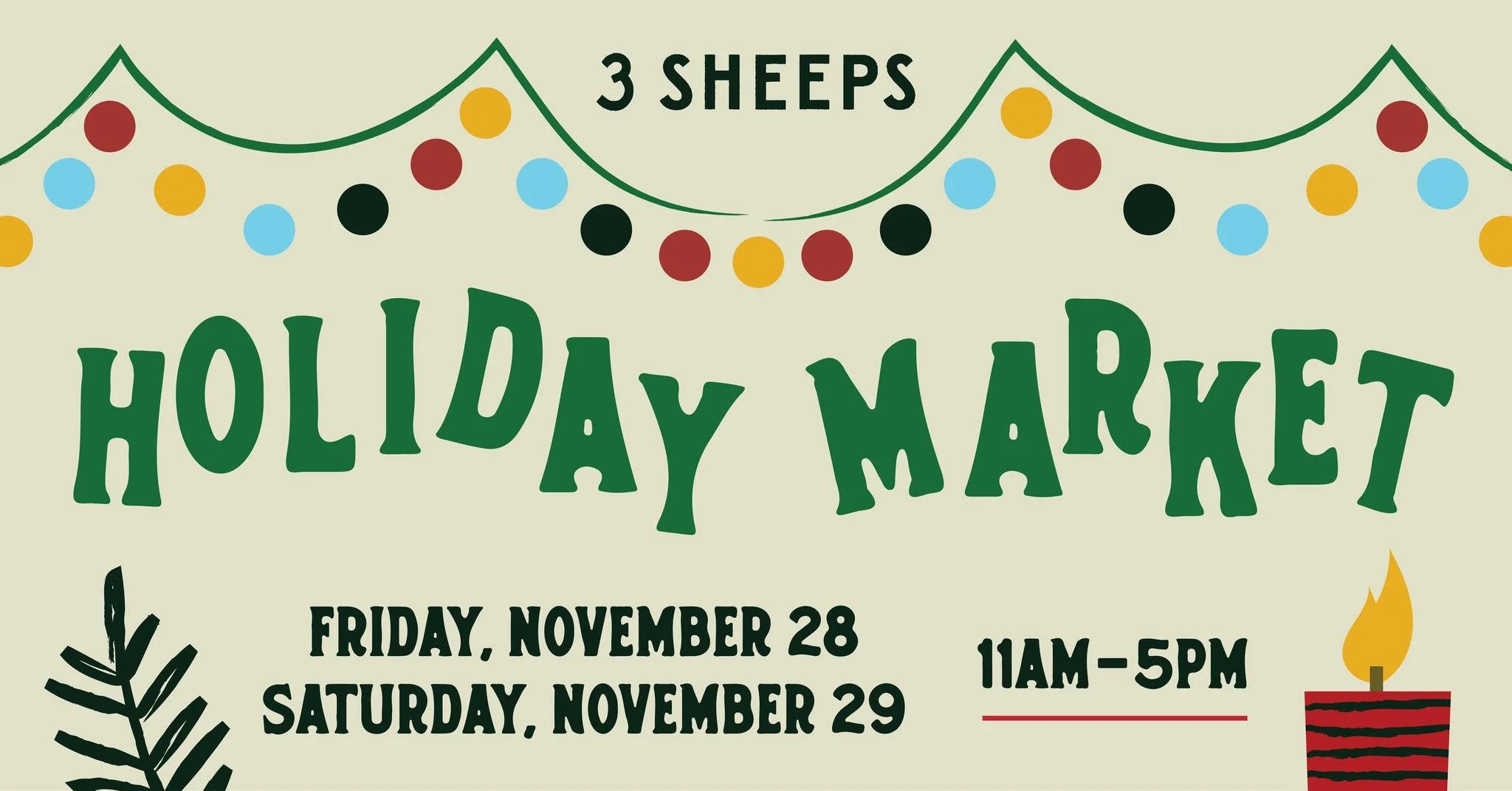3 Sheeps Black Friday Holiday Market