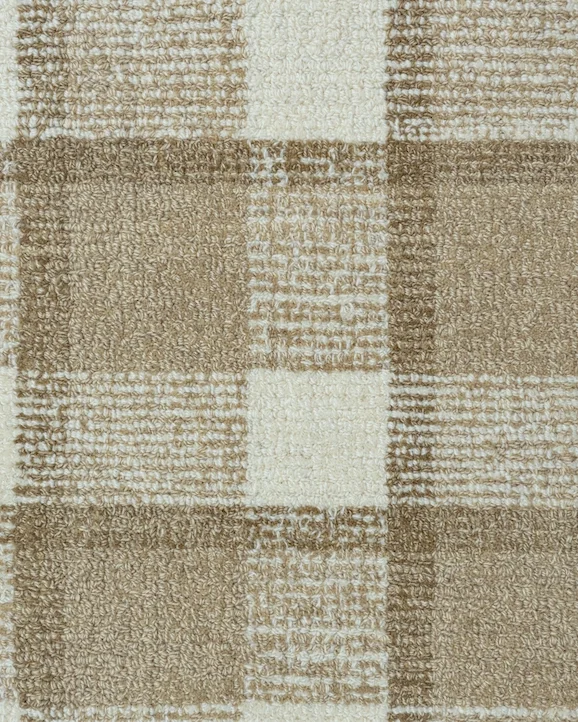 Unique Carpets, Ltd.'s Valerie Plaid I in Honey Milk