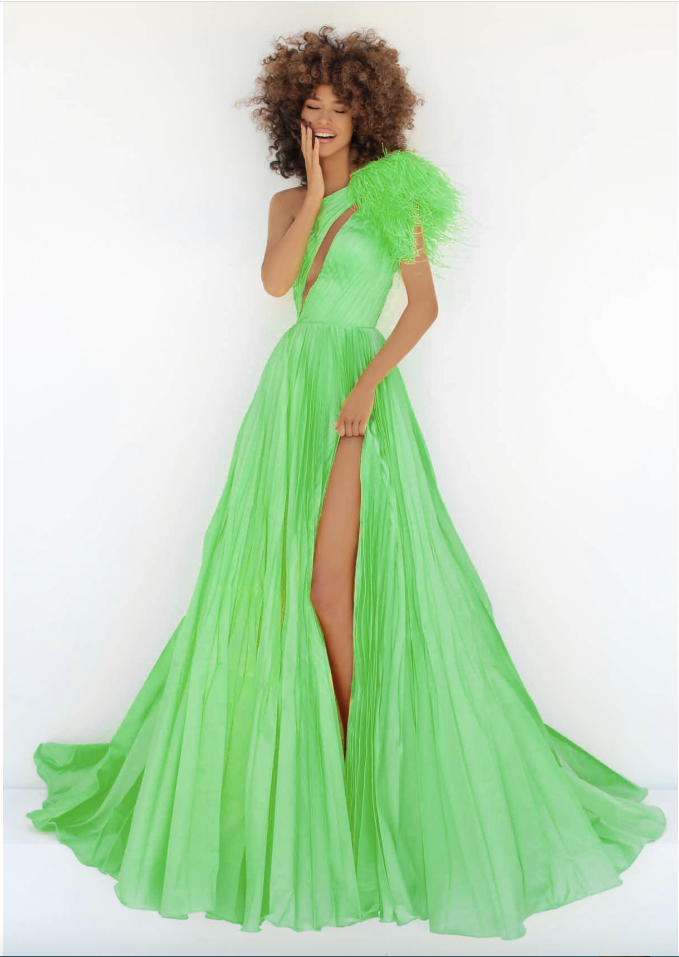 tarik ediz green dress Tarik Ediz 98440 main image 0