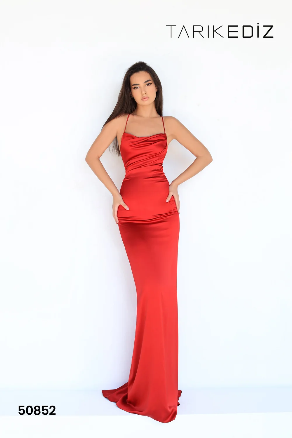 knee length dresses for ladies Tarik Ediz 98796 main image 0