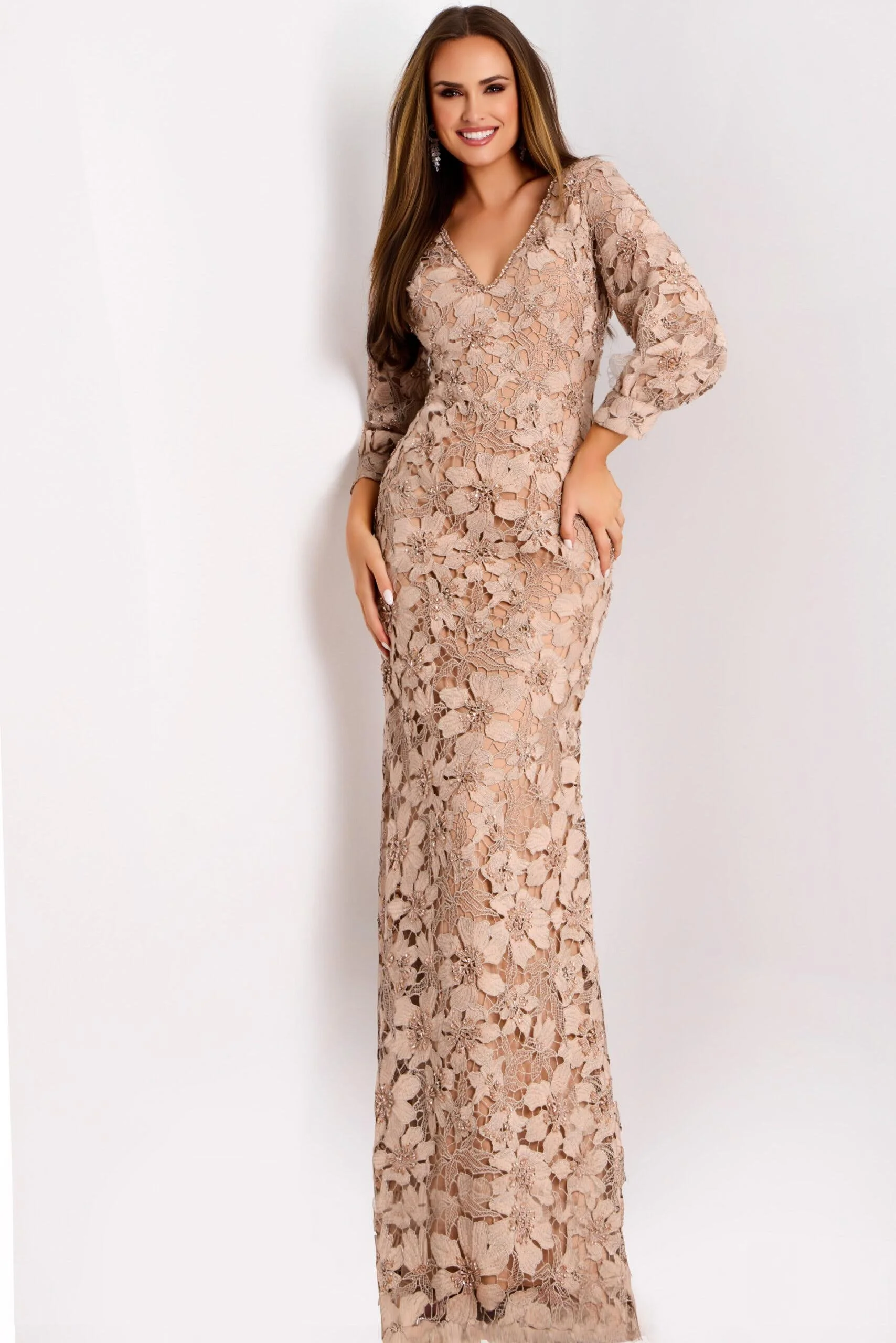 Jovani_40210_BEIGE_Long sleeve lace gown .jpg