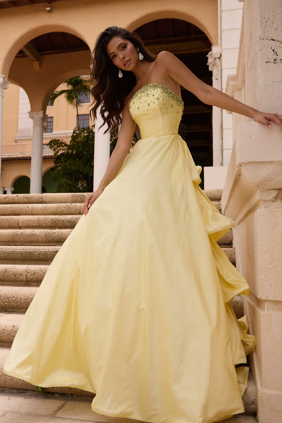 Ava Presley 26417_strapless ball gown dress_chic prom dress.webp