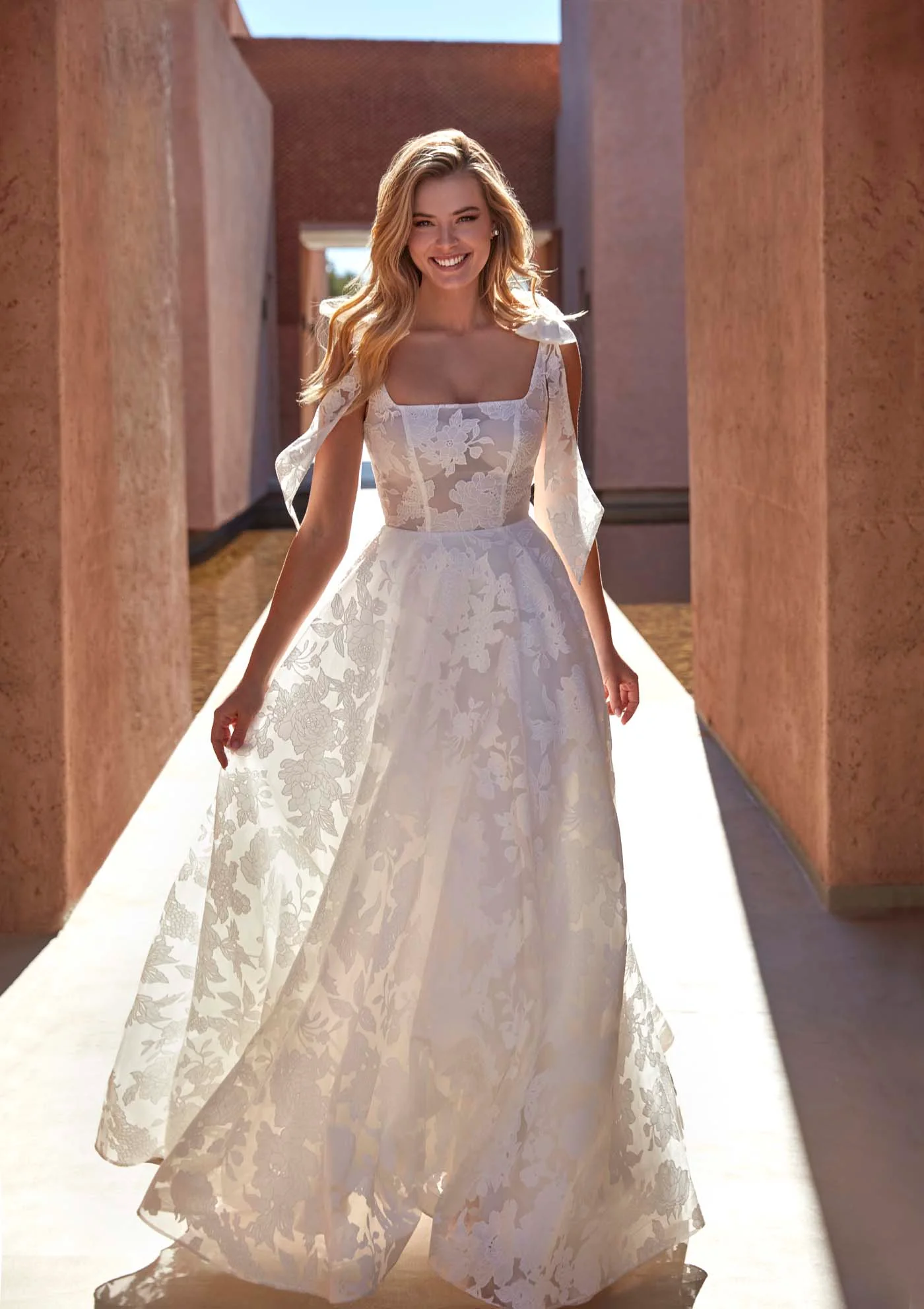 Allure Bridal-MJ1161NC-Elle-floral brocade aline wedding dress.jpg