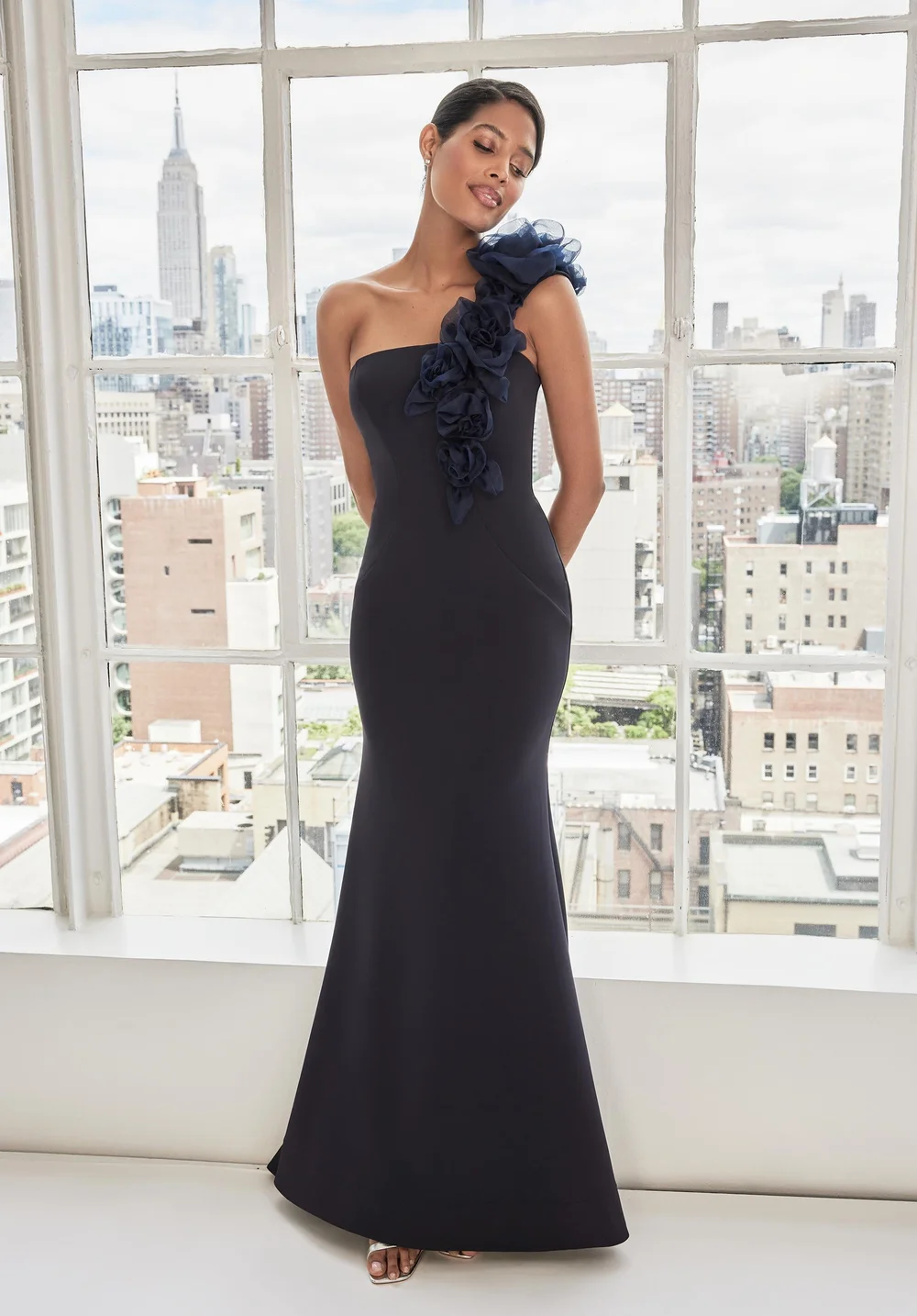 mori lee navy bridesmaid dress 22MM Mulberry Silk Adjustable Back Tie Waist Women Maxi Dress  GOELIA