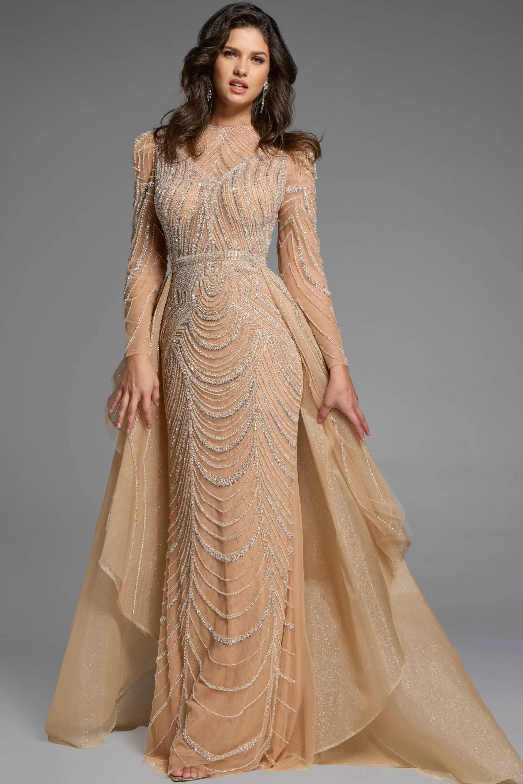 Jovani_44841_Gold-Nude- Formal occasion gown for mom.jpg