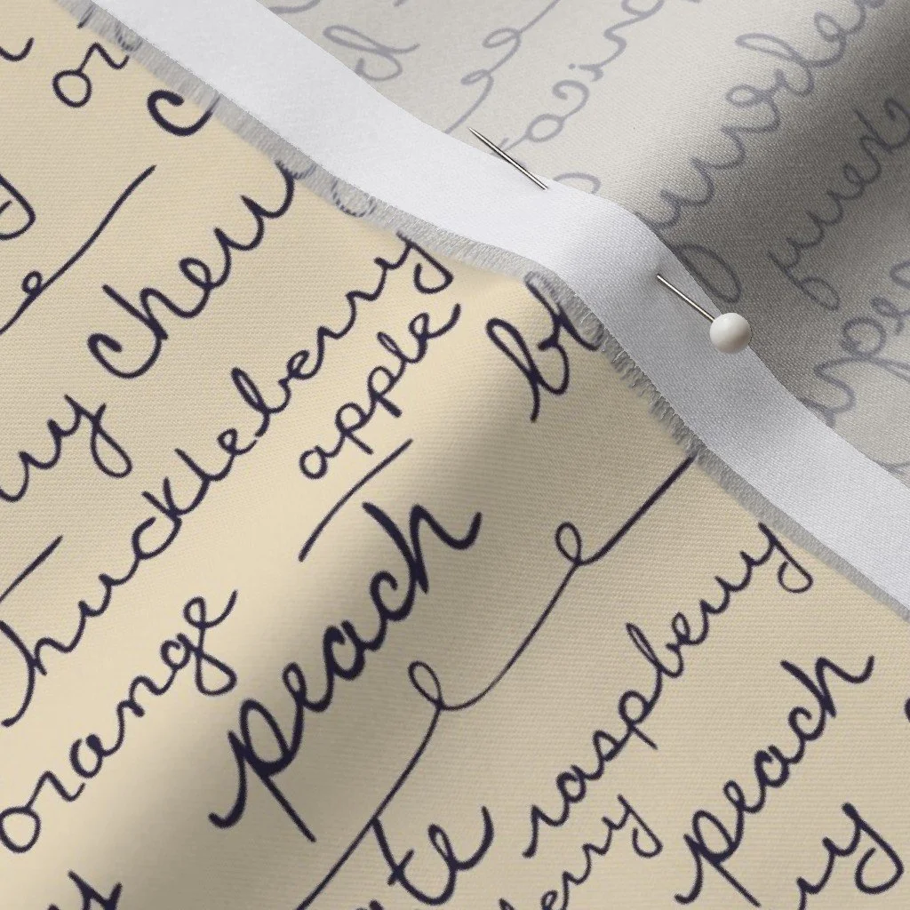 Handwritten Jams in Cream