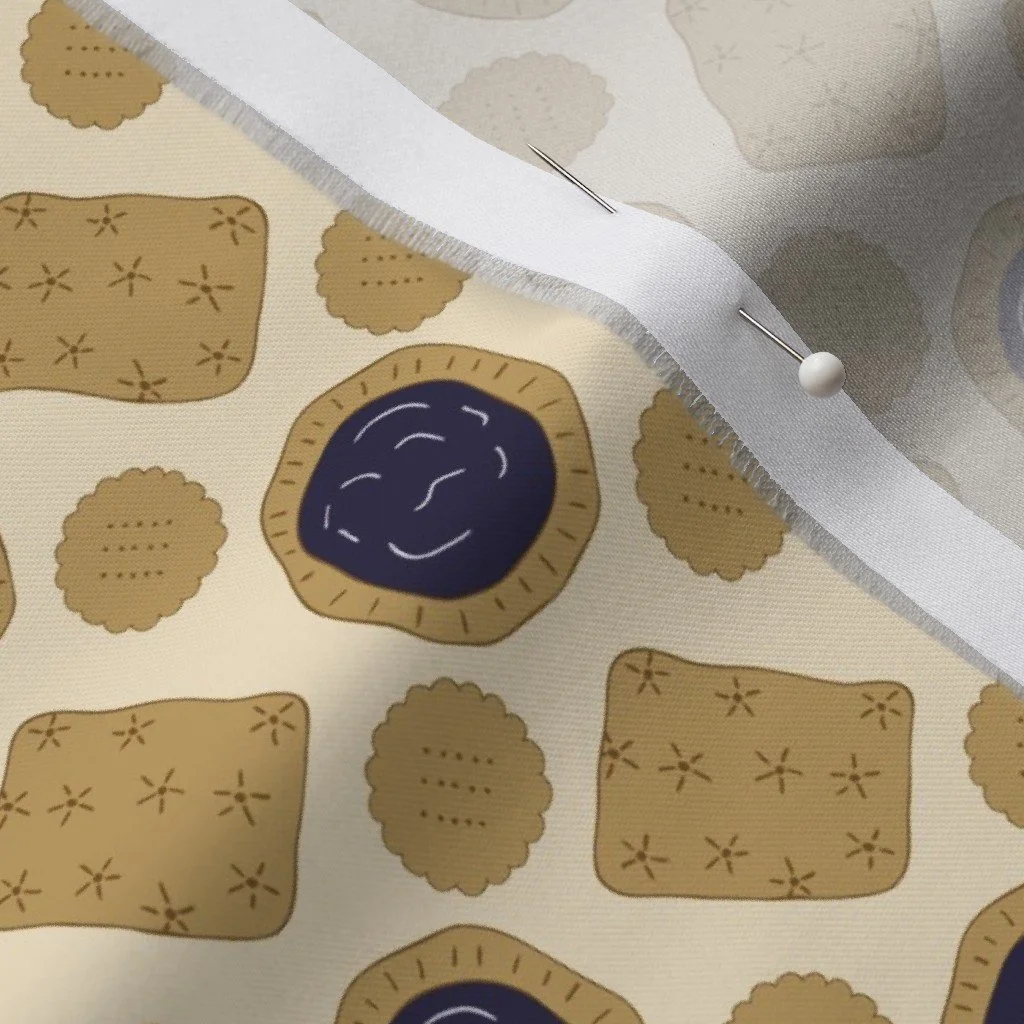 Tea Cookies and Crackers in Purple