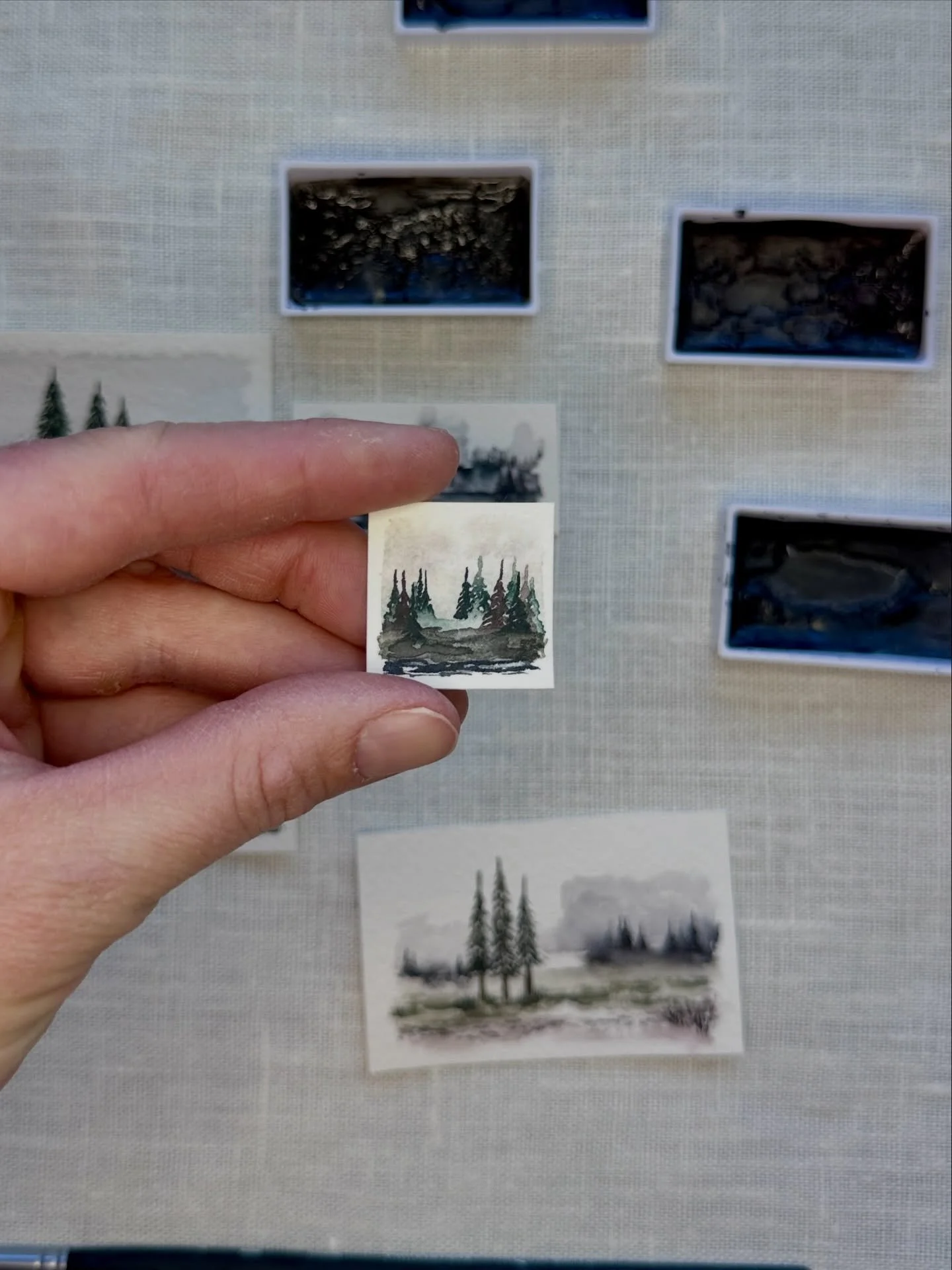 Spring is around the corner and I feel like the moody mini palette is about to go back into hibernation until next winter. I have loved working with this moody palette and discovering all the possibilities of a mini. Maybe I&rsquo;ll be able to part 