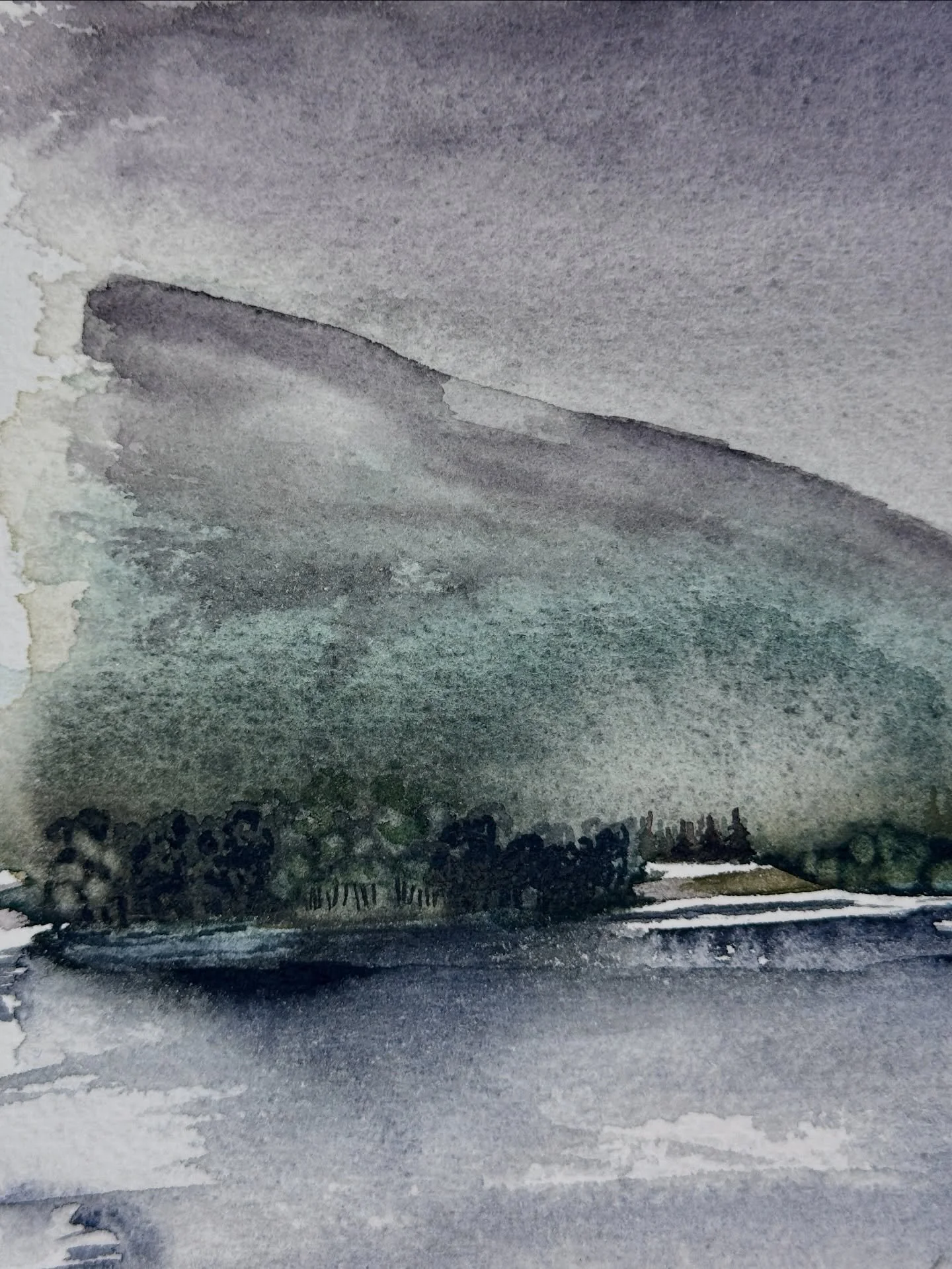 I love the textures and tiny details of this one. It was a change from painting so tiny this winter.