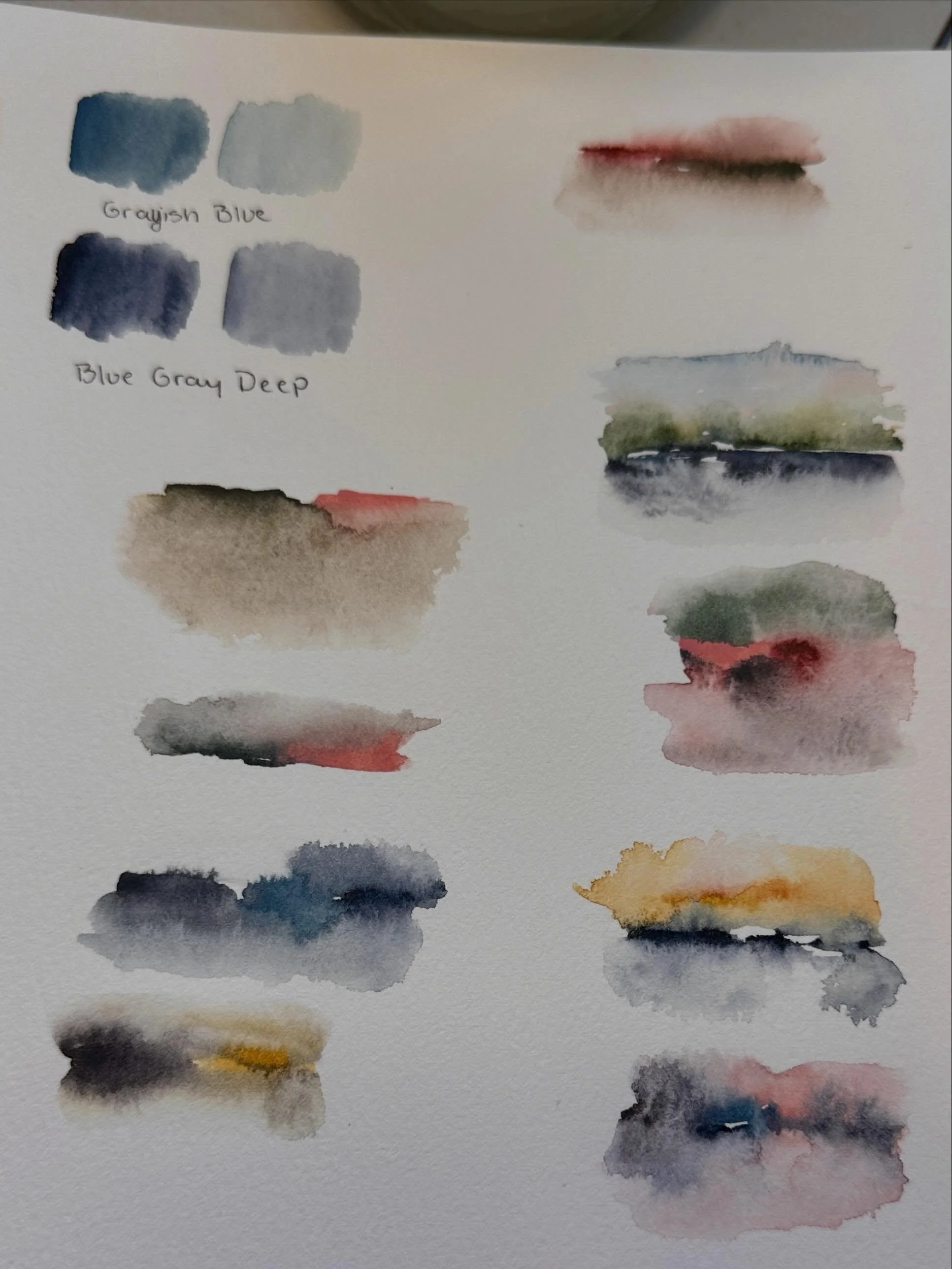 Watercolor color play in my sketchbook.

What do you see? Sunsets?

Sunrises?

A lake surrounded by trees? Blobs lol?

My watercolor practice is a bit aimless at the moment, but maybe that is a good thing.