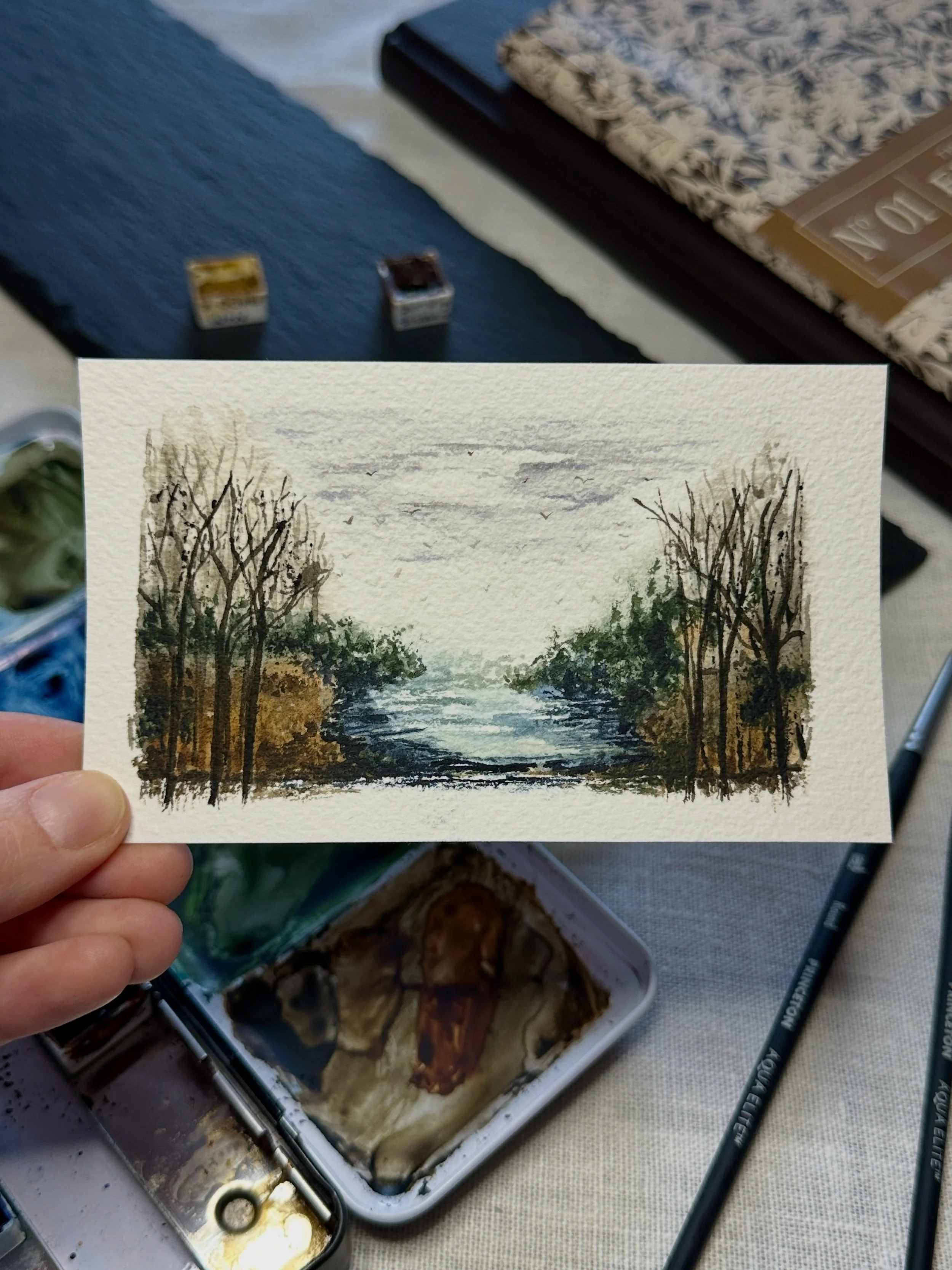 #throwback A moody forest. I love the colors of this one. I always pictured it on a t-shirt dress.