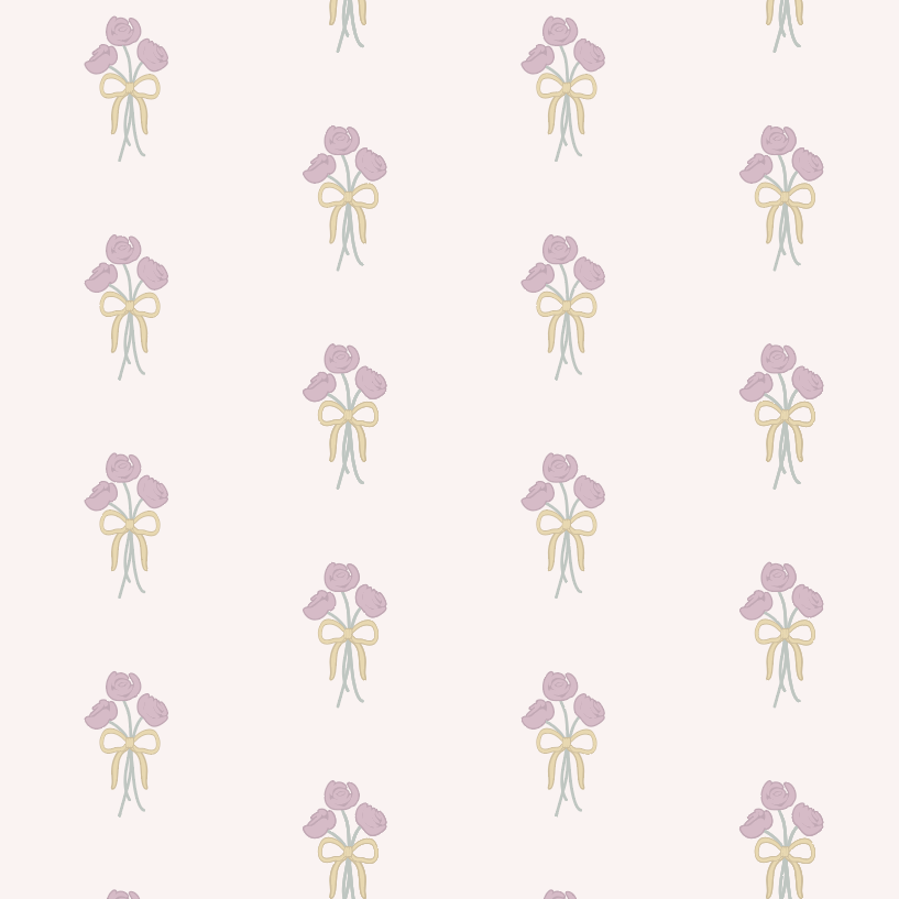 a half drop small rose pattern