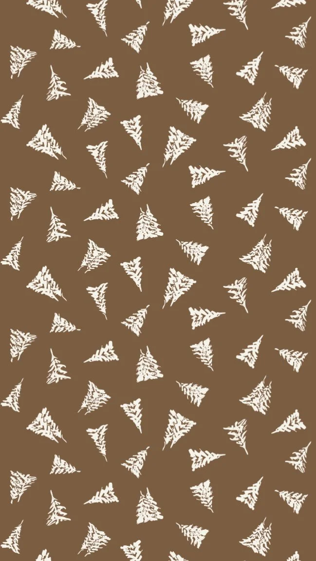 scattered pine tree pattern