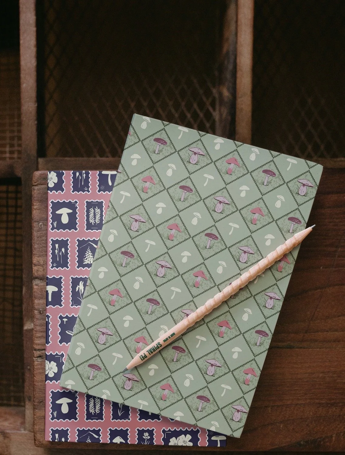 notebooks featuring mushrooms