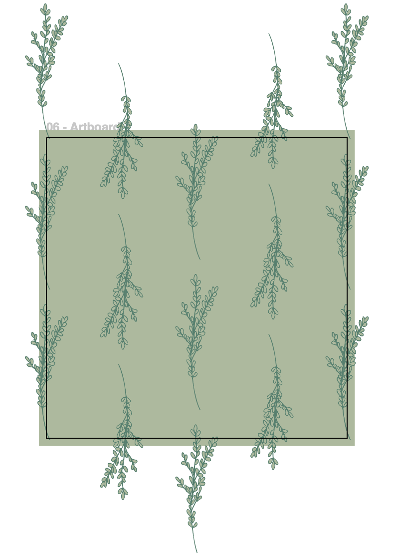 Sprigs pattern from Sweet Provisions collection in green