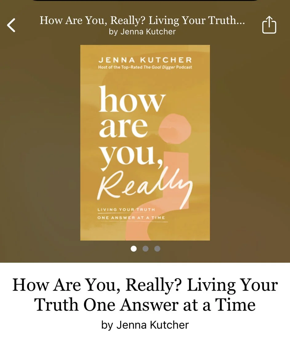 Screenshot from Goodreads of Jenna Kutcher's book How are you really?