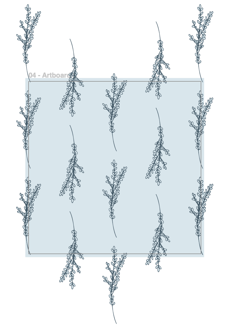 Sprigs pattern from Sweet Provisions collection in blue