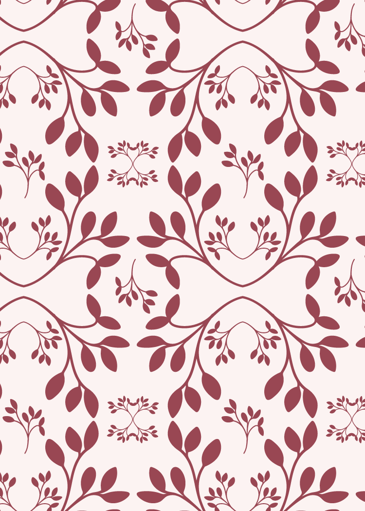 Blush and Bloom garden vine in red.