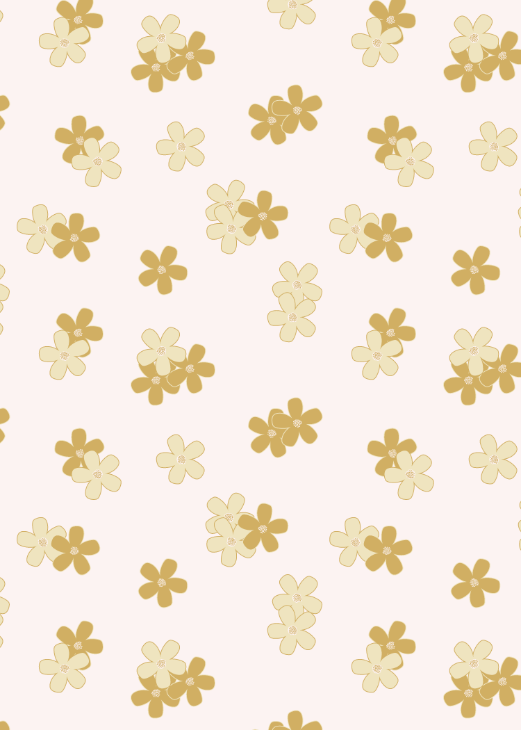 Blush and Bloom yellow ditsy florals.