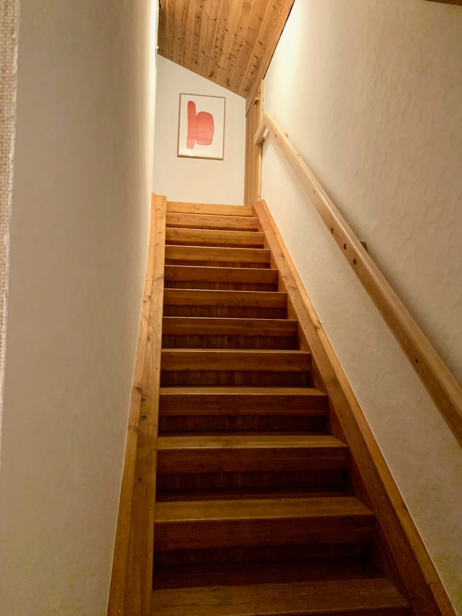 Treppe ins Dachgeschoss im Ferienhaus Haus Grossmoos im Hochschwarzwald
