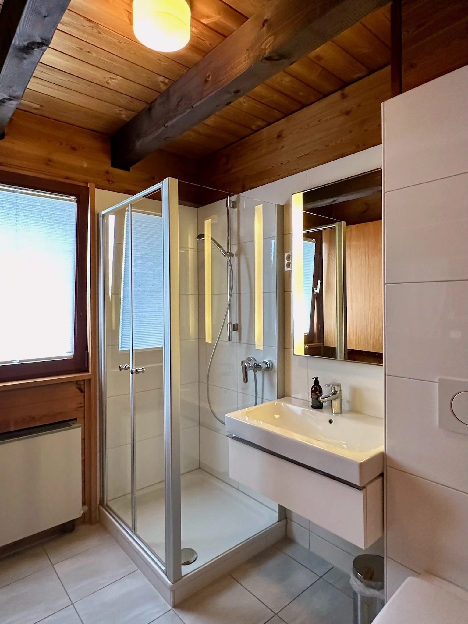 Badezimmer im Erdgeschoss  im Ferienhaus Haus Grossmoos im Hochschwarzwald