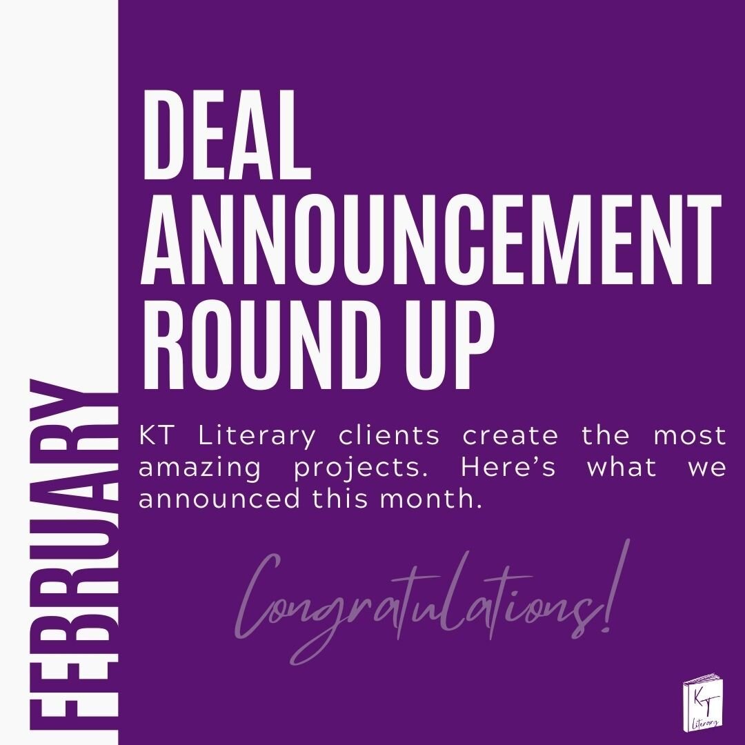Congratulations to our clients! Here are all the deals we have announced this month.

#ktliterary #literaryagency #traditionalpublishing #publishing #newbook #literaryagency #literaryagent #amquerying