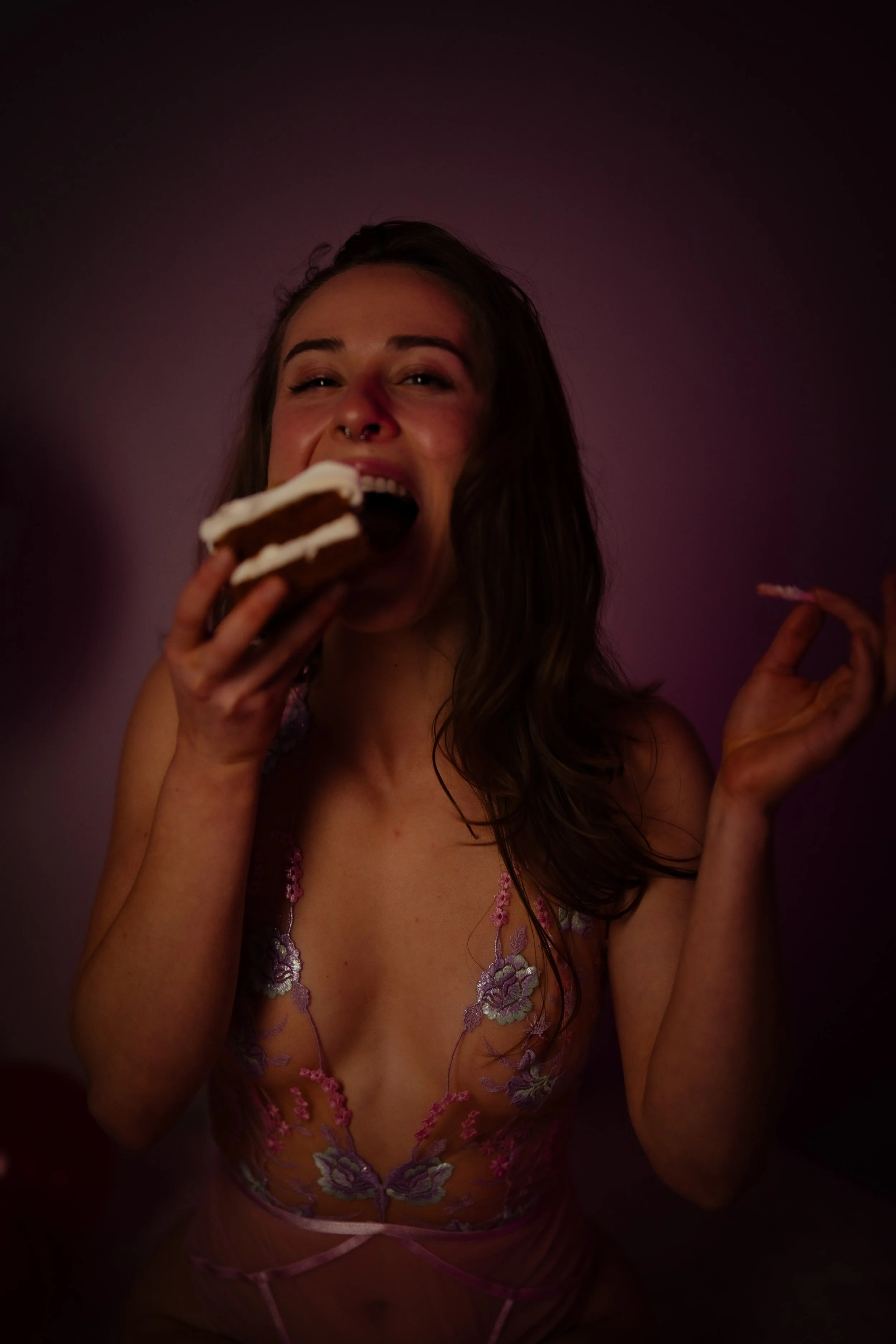 Luxury birthday celebration boudoir portrait capturing confidence, beauty, and self-love in Tallahassee, Florida.