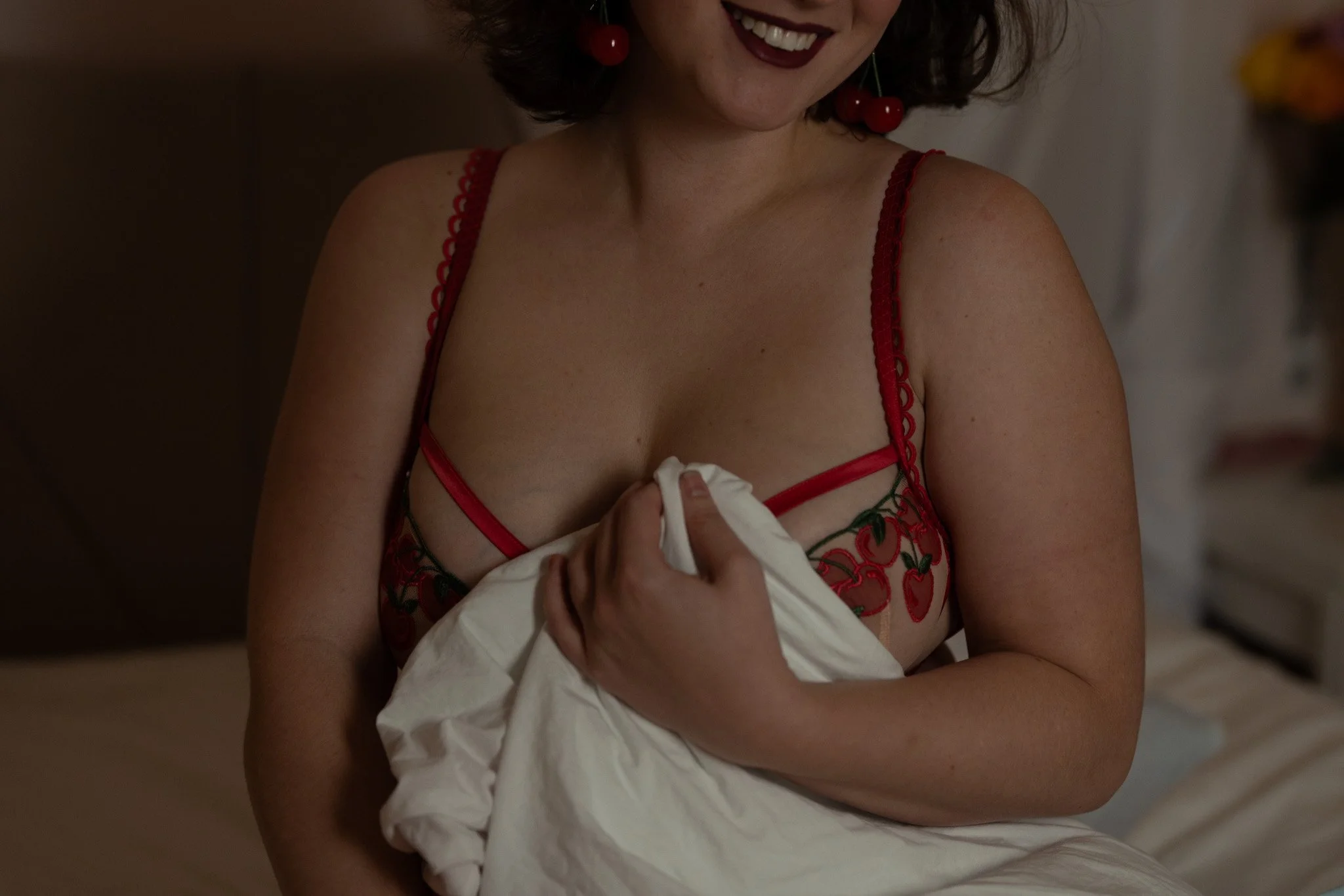 Bridal boudoir photography created as a romantic surprise for a future spouse.