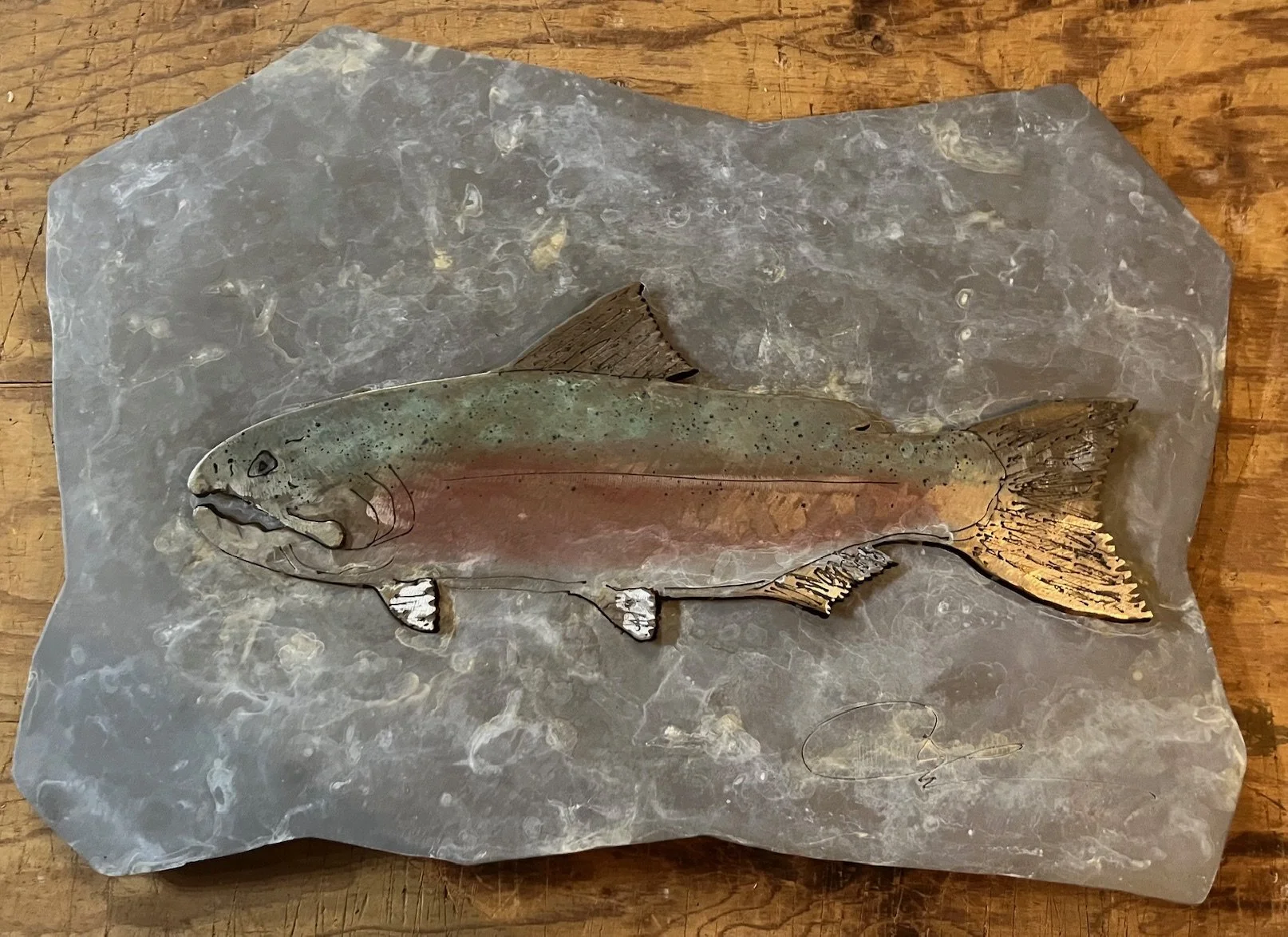 Trout Fragment Left
Metal Sculpture

$1,300