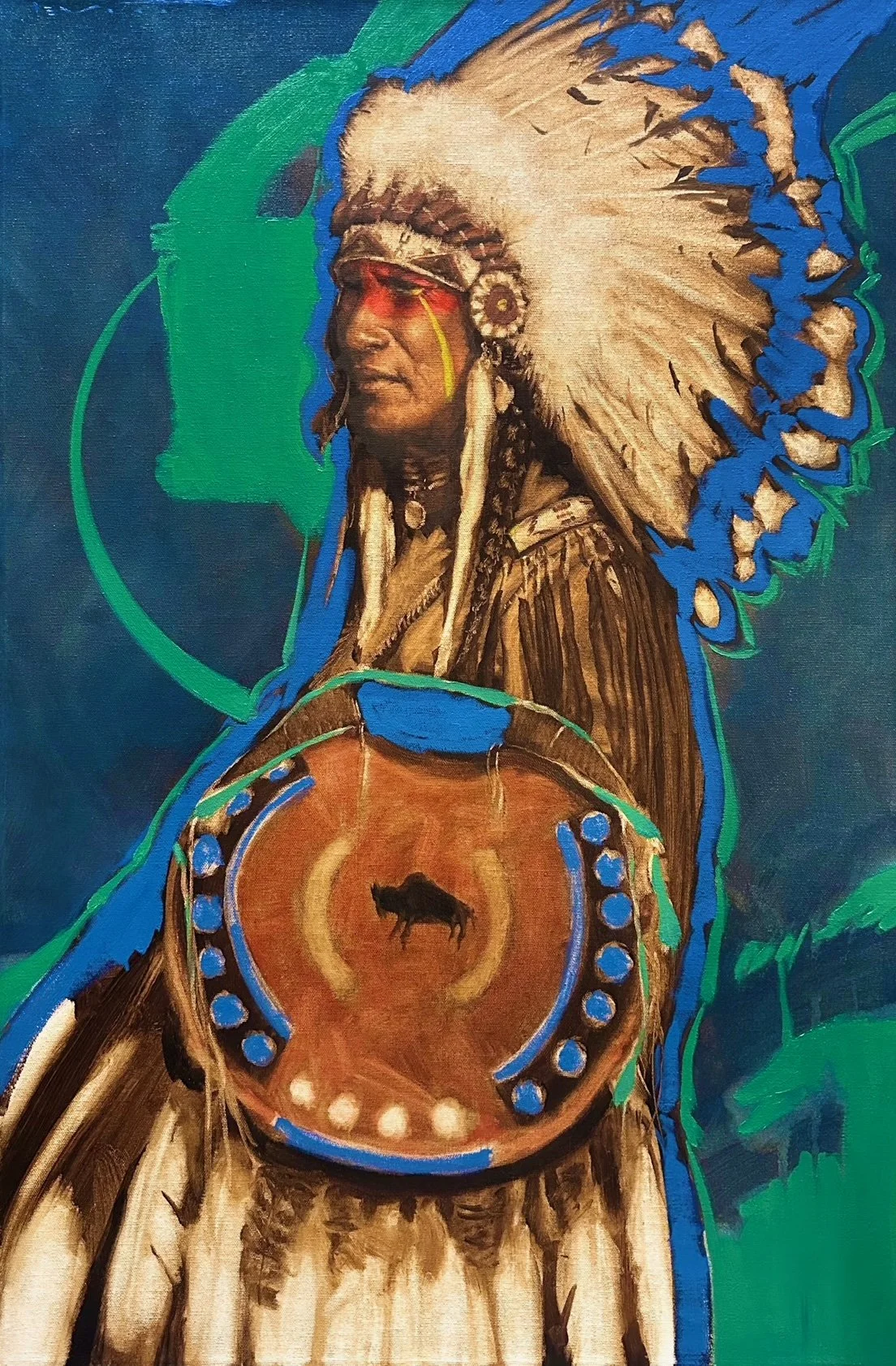 Buffalo Shield
Oil
30" x 20"
$3,200