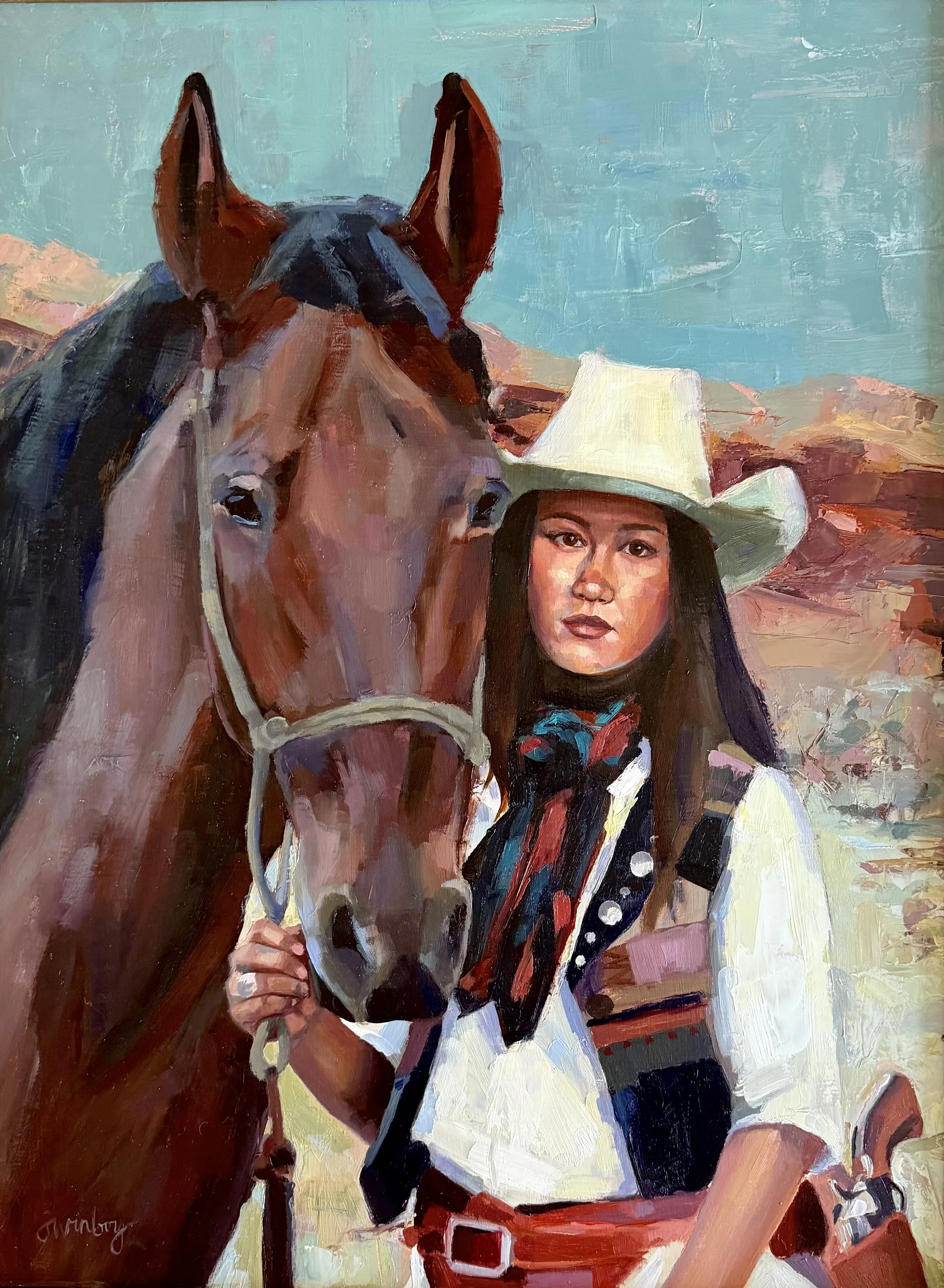 Me and Rustler
Oil
24" x 18"

$4,000