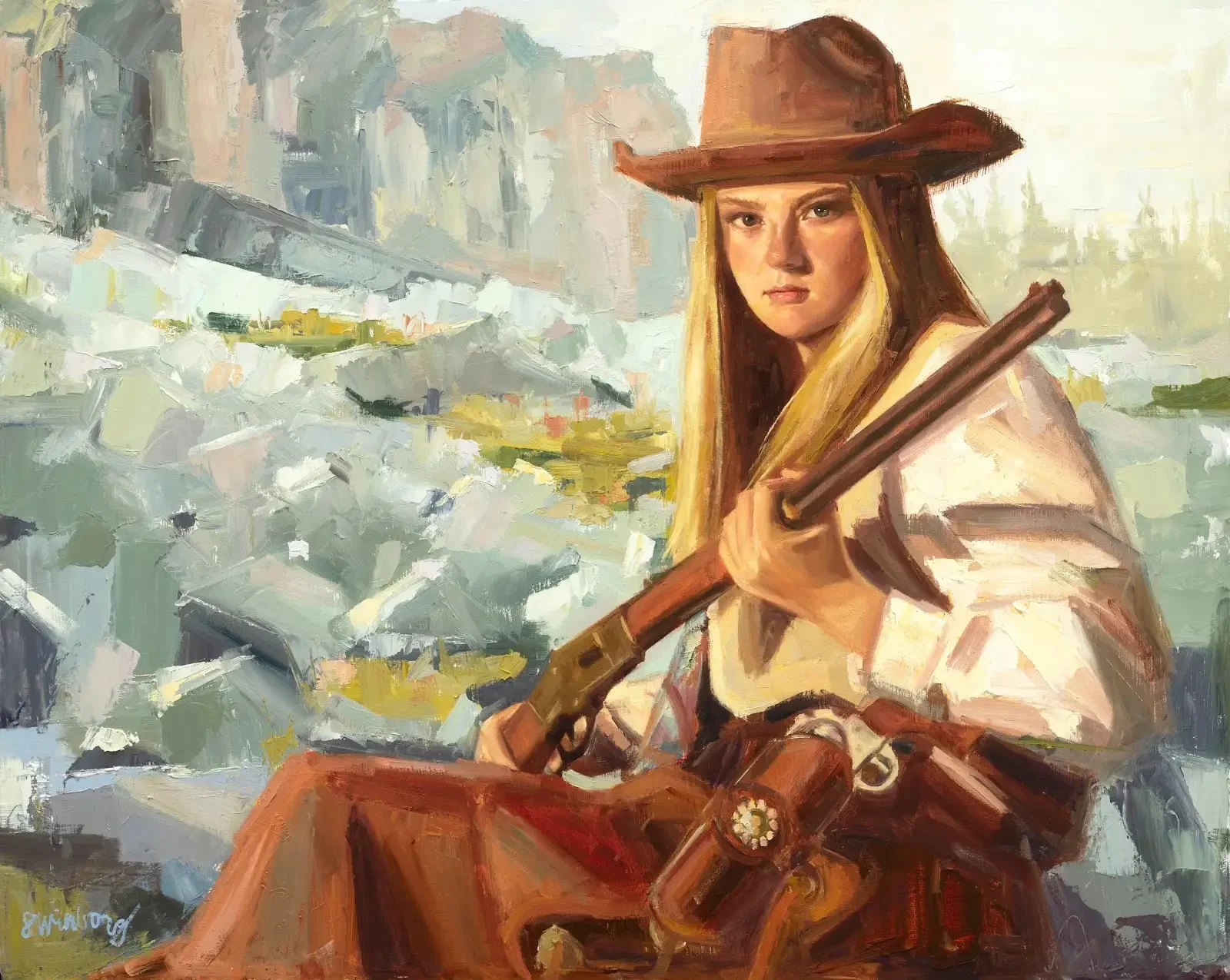 Armed and Ready
Oil
24" x 20"

$4,000