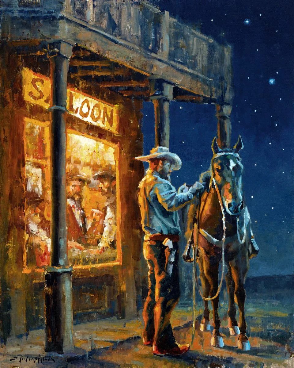 Evening at the Saloon
Oil
30" x24"

$6,500