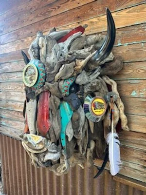 White Cloud*
Buffalo Driftwood Sculpture
32x25x16
$9,850