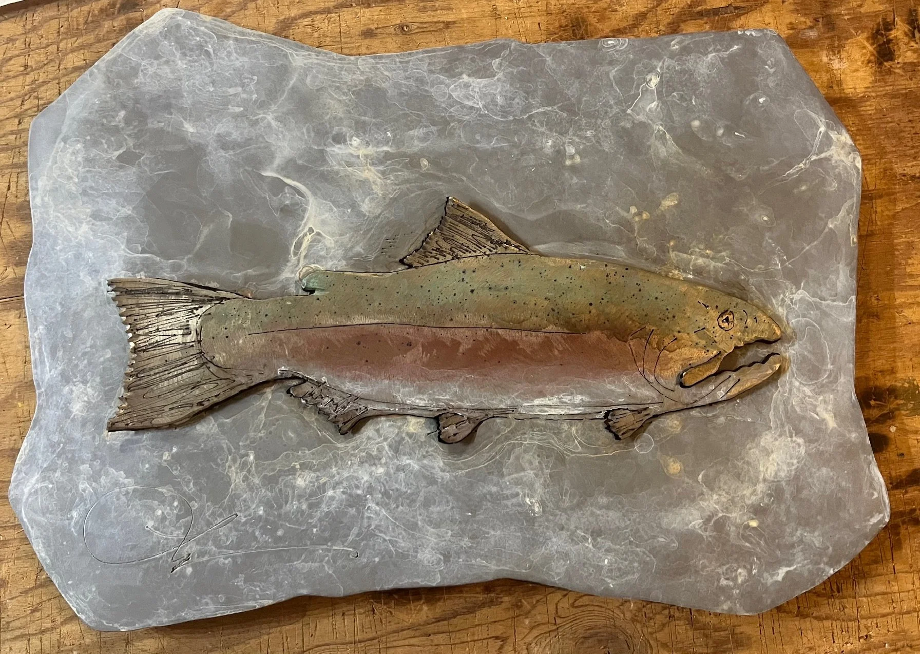 Trout Fragment Left
Metal Sculpture

$1,300