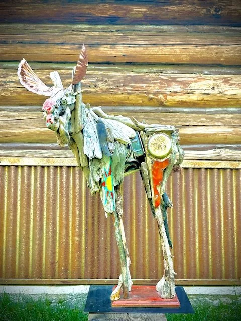 Montana Monarch
Moose Driftwood Sculpture 
20x36x14
$3,250