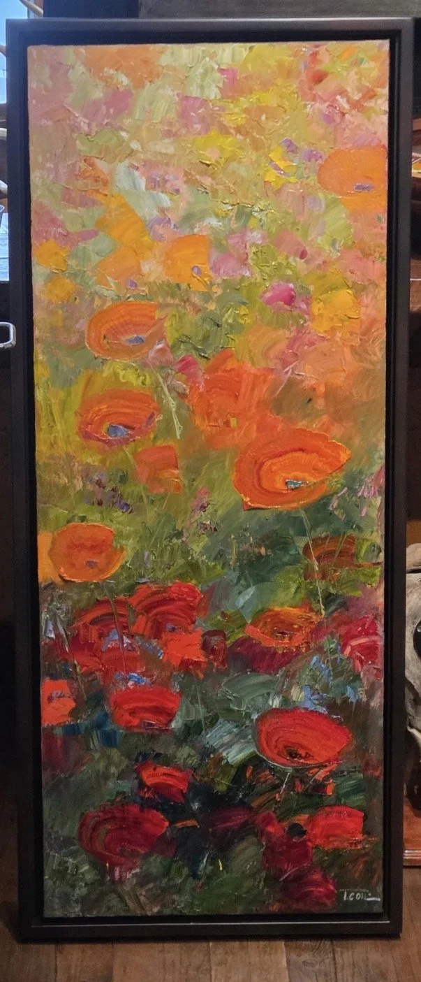 Popping Up All Over
Oil
40" x 16"

$4,000