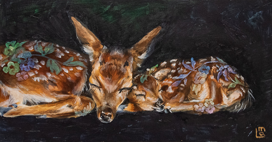 Let's Cuddle Up
Oil
12.25" x 6.5"

$850