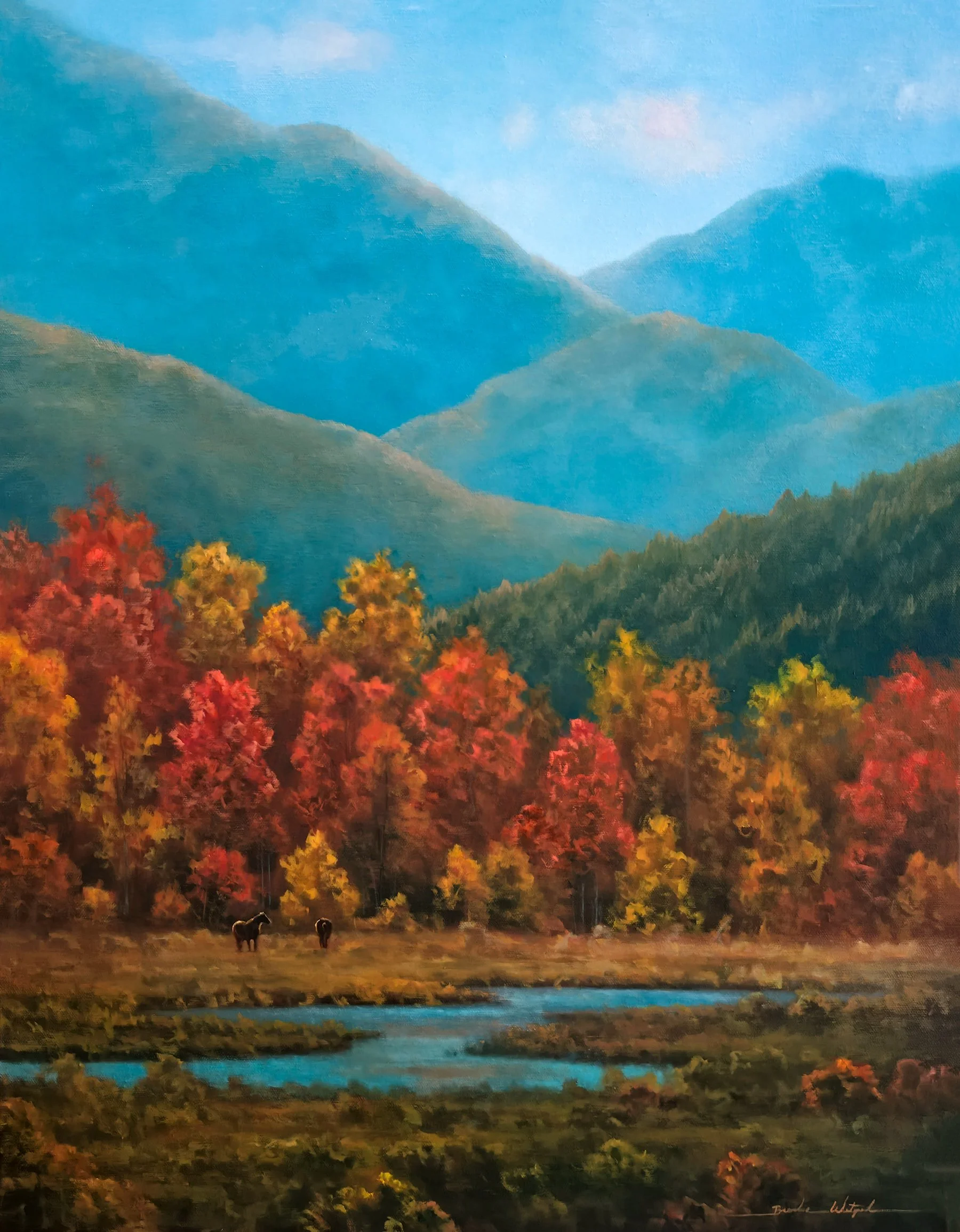 Autumn's Quiet Water
Oil
28" x 22"

$5,000