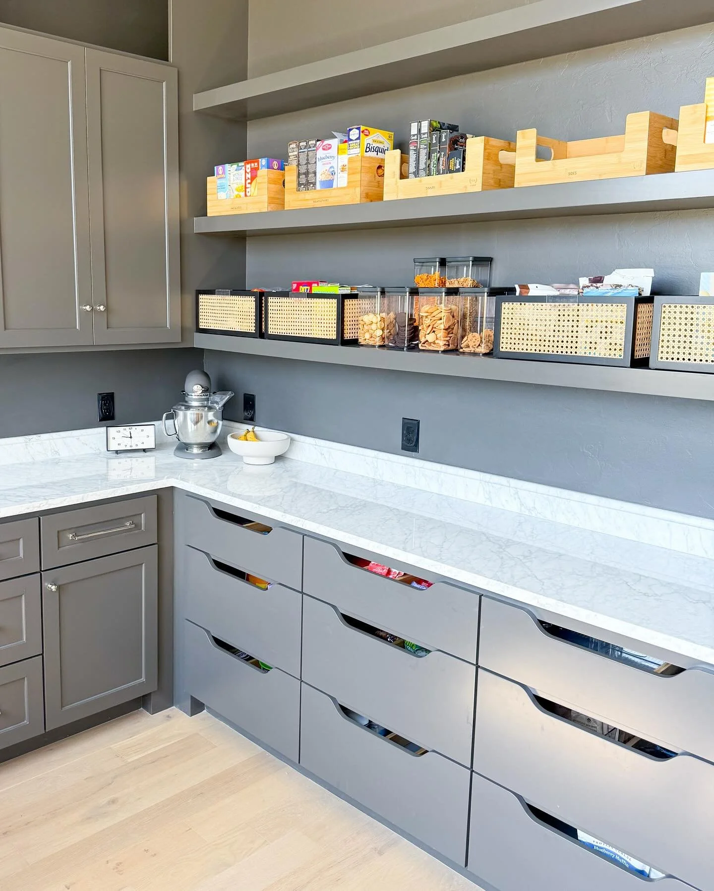 What are your pantry must haves? I can tell you right now, after doing this for 6.5 years, the top snack item we find in pantries is peanut butter cups from Trader Joe&rsquo;s, everything bagel seasoning, and chips, chips, chips! 
But our pantry must