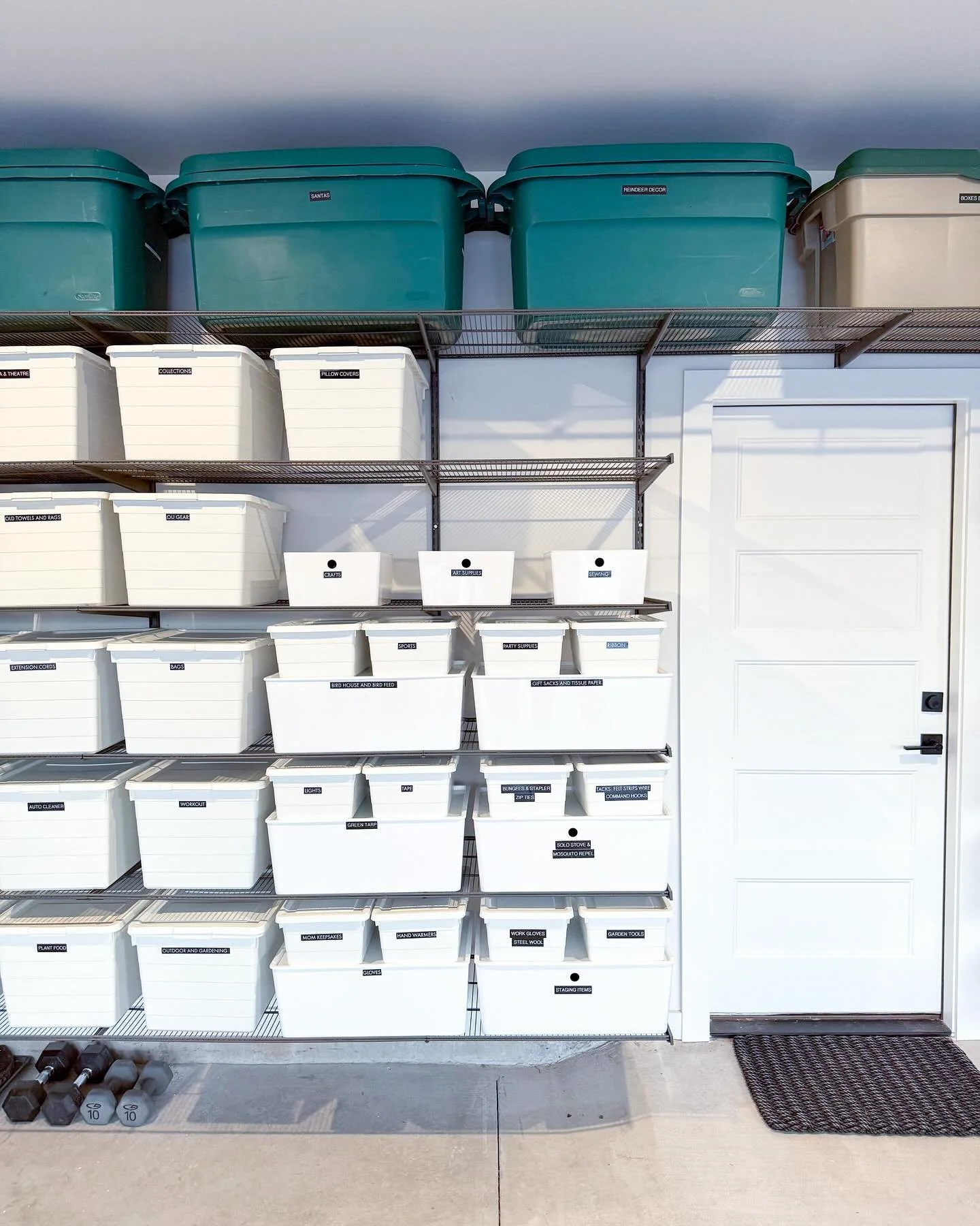 A garage worthy of a magazine cover. ✨ If you are wondering if the neighbors stopped by to have a looksy- they did! This transformation was a show stopper! Our clients took on the hard task of downsizing while caring for lived-in, loved ones and we w