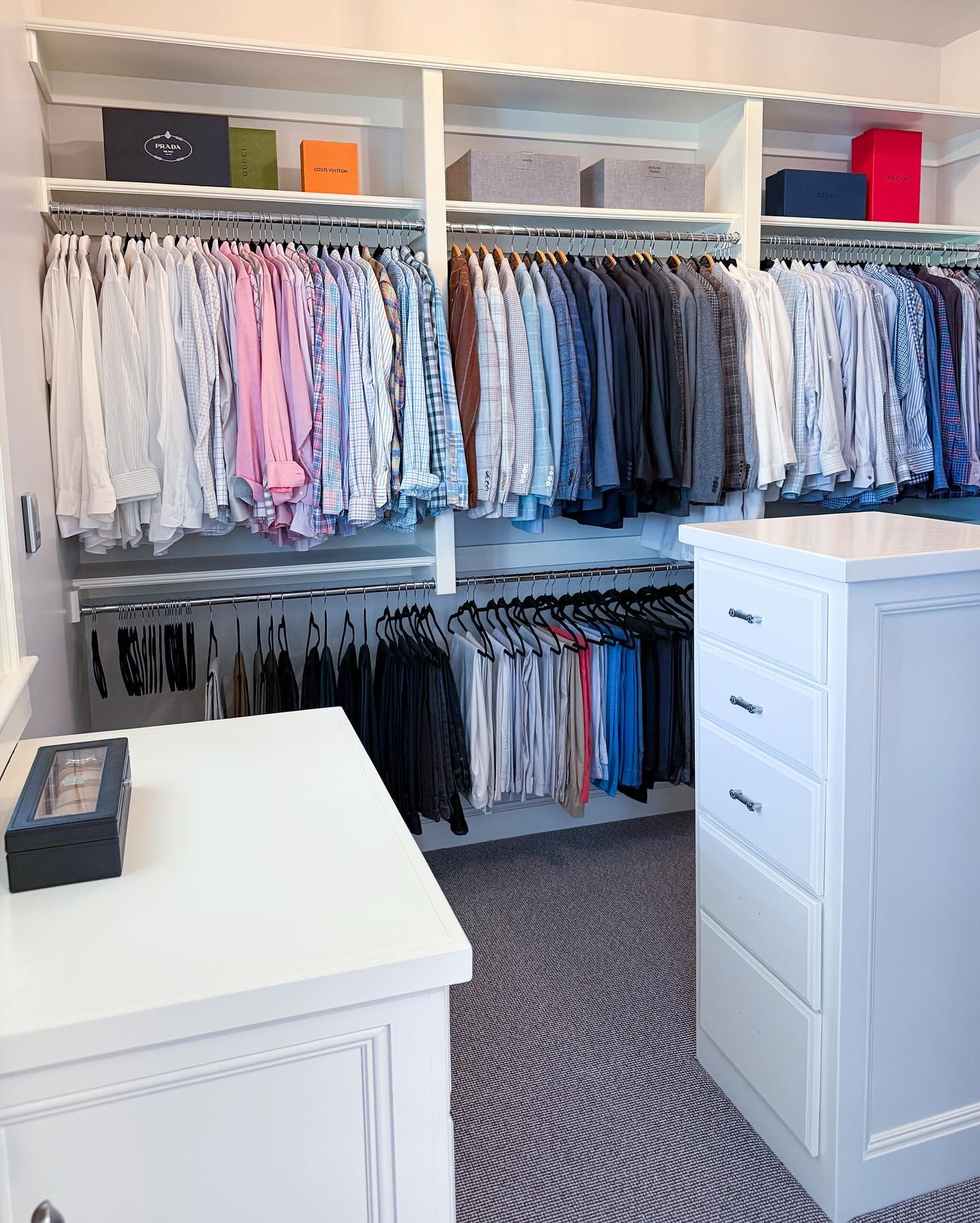 Warning!! Ladies, if you get your closet organized, there&rsquo;s a strong chance he&rsquo;s going to get jealous and want his to be transformed too! Don&rsquo;t worry, we have all the right solutions for him and will even make sure he learns a new h