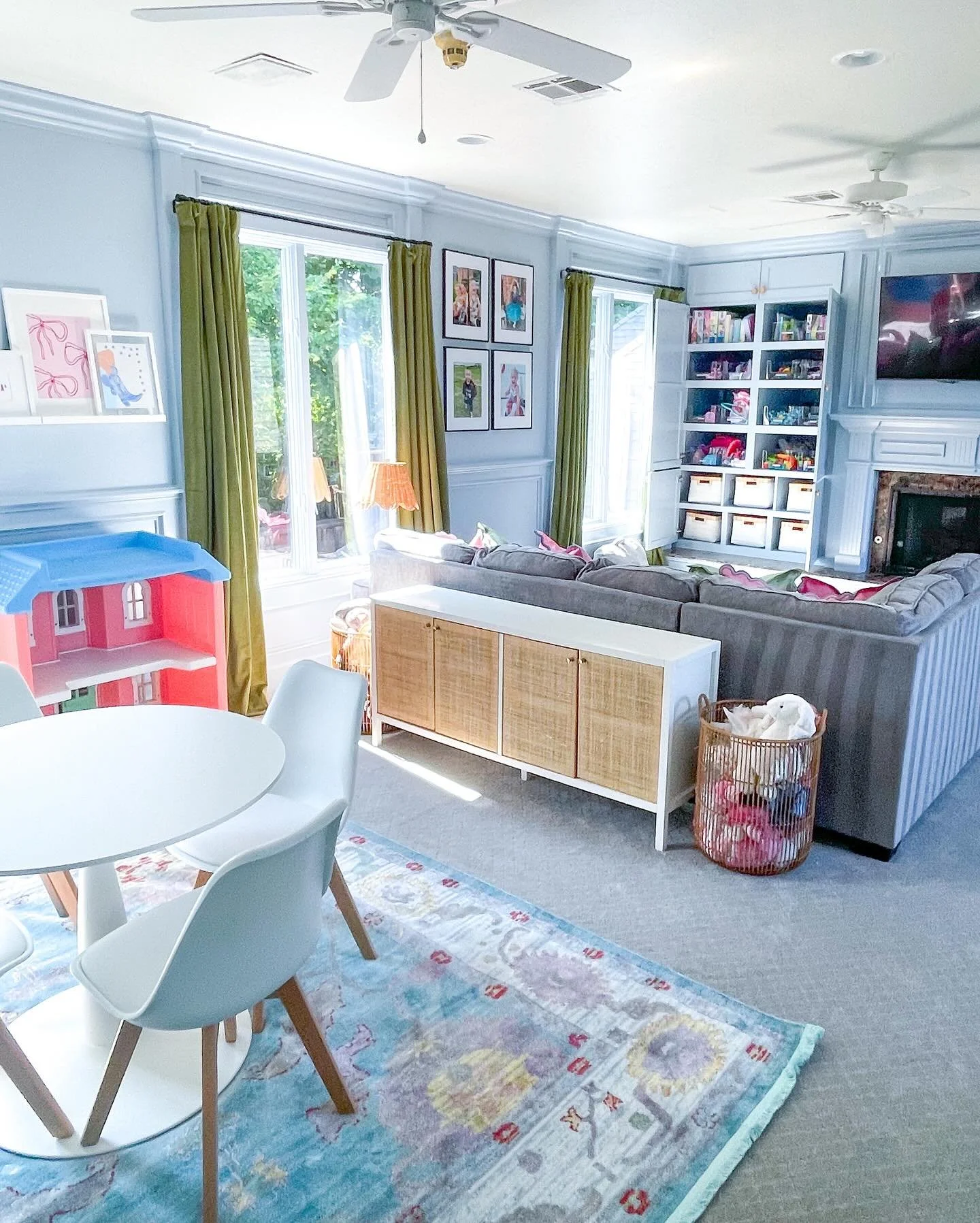 A playroom straight out of a storybook where all the dreams came true. ✨ This room received a total makeover with custom carpentry, reimagined closets, thoughtful organization, and a whole lot of whimsy. The smiles and giggles were the perfect ending